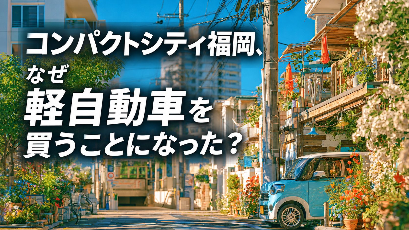 コンパクトシティ福岡、なぜ軽自動車を買うことになった？